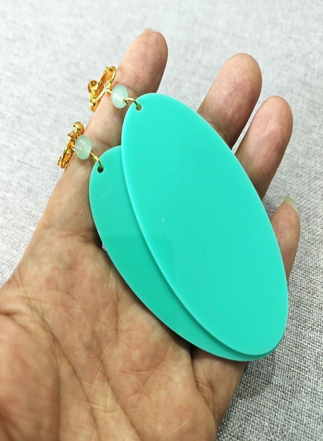JCvCX Momo Ayase Cosplay Ear Clips Green Circular Earrings Choker Cloth Necklace Adult Unisex for Party Halloween Cosplay Comic Convetion - Image 5